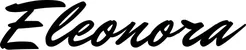Produktbeispiel Schriftzug - Eleonora