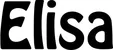 Produktbeispiel Schriftzug - Elisa
