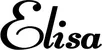 Produktbeispiel Schriftzug - Elisa