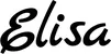 Produktbeispiel Schriftzug - Elisa