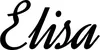 Produktbeispiel Schriftzug - Elisa