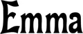 Produktbeispiel Schriftzug - Emma
