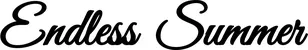 Produktbeispiel Schriftzug - Endless Summer