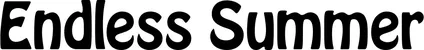 Produktbeispiel Schriftzug - Endless Summer