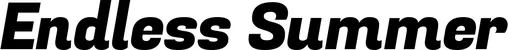 Produktbeispiel Schriftzug - Endless Summer