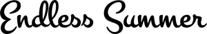 Produktbeispiel Schriftzug - Endless Summer