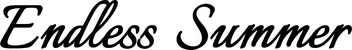 Produktbeispiel Schriftzug - Endless Summer