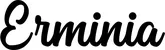 Produktbeispiel Schriftzug - Erminia