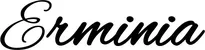 Produktbeispiel Schriftzug - Erminia