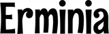Produktbeispiel Schriftzug - Erminia