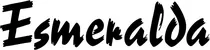 Produktbeispiel Schriftzug - Esmeralda