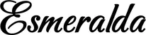 Produktbeispiel Schriftzug - Esmeralda