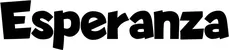 Produktbeispiel Schriftzug - Esperanza