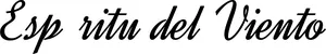 Produktbeispiel Schriftzug - Espíritu del Viento