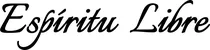 Produktbeispiel Schriftzug - Espíritu Libre