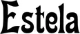 Produktbeispiel Schriftzug - Estela