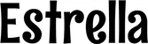 Produktbeispiel Schriftzug - Estrella