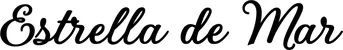 Produktbeispiel Schriftzug - Estrella de Mar