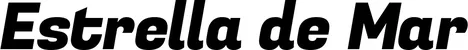 Produktbeispiel Schriftzug - Estrella de Mar