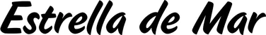 Produktbeispiel Schriftzug - Estrella de Mar