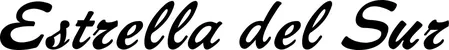 Produktbeispiel Schriftzug - Estrella del Sur