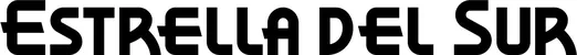 Produktbeispiel Schriftzug - Estrella del Sur