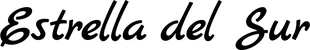 Produktbeispiel Schriftzug - Estrella del Sur