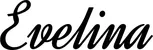Produktbeispiel Schriftzug - Evelina