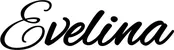 Produktbeispiel Schriftzug - Evelina