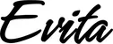 Produktbeispiel Schriftzug - Evita