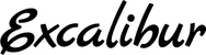 Produktbeispiel Schriftzug - Excalibur
