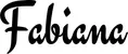 Produktbeispiel Schriftzug - Fabiana