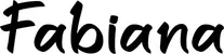Produktbeispiel Schriftzug - Fabiana