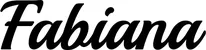 Produktbeispiel Schriftzug - Fabiana