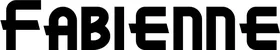 Produktbeispiel Schriftzug - Fabienne