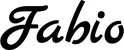 Produktbeispiel Schriftzug - Fabio