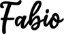Produktbeispiel Schriftzug - Fabio