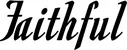 Produktbeispiel Schriftzug - Faithful