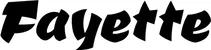 Produktbeispiel Schriftzug - Fayette