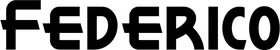 Produktbeispiel Schriftzug - Federico