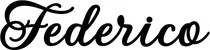 Produktbeispiel Schriftzug - Federico