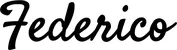 Produktbeispiel Schriftzug - Federico