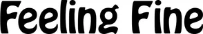 Produktbeispiel Schriftzug - Feeling Fine