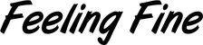 Produktbeispiel Schriftzug - Feeling Fine