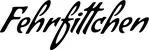 Produktbeispiel Schriftzug - Fehrfittchen