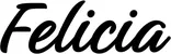 Produktbeispiel Schriftzug - Felicia