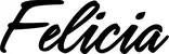 Produktbeispiel Schriftzug - Felicia