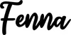 Produktbeispiel Schriftzug - Fenna