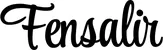 Produktbeispiel Schriftzug - Fensalir