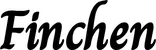 Produktbeispiel Schriftzug - Finchen